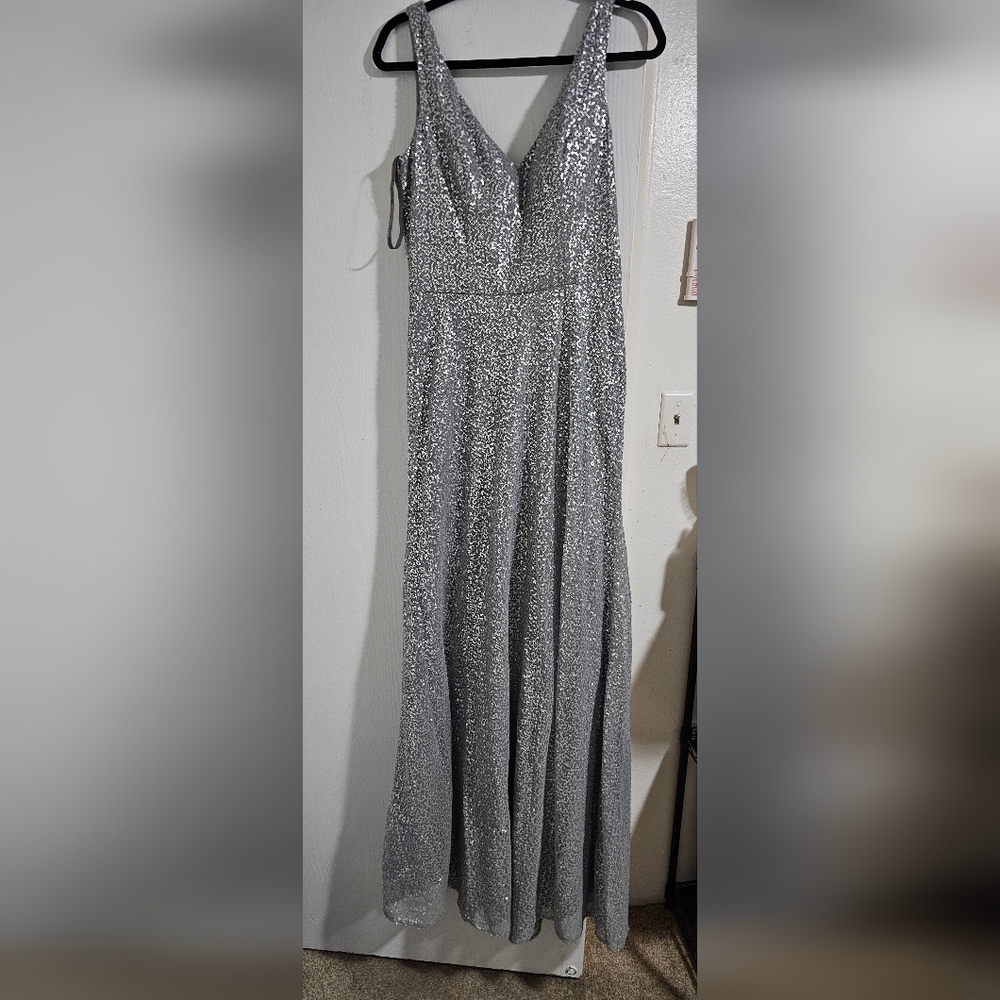 Morilee by Madeline Gardner Fitted Caviar Mesh Bridesmaids Dress Size 12